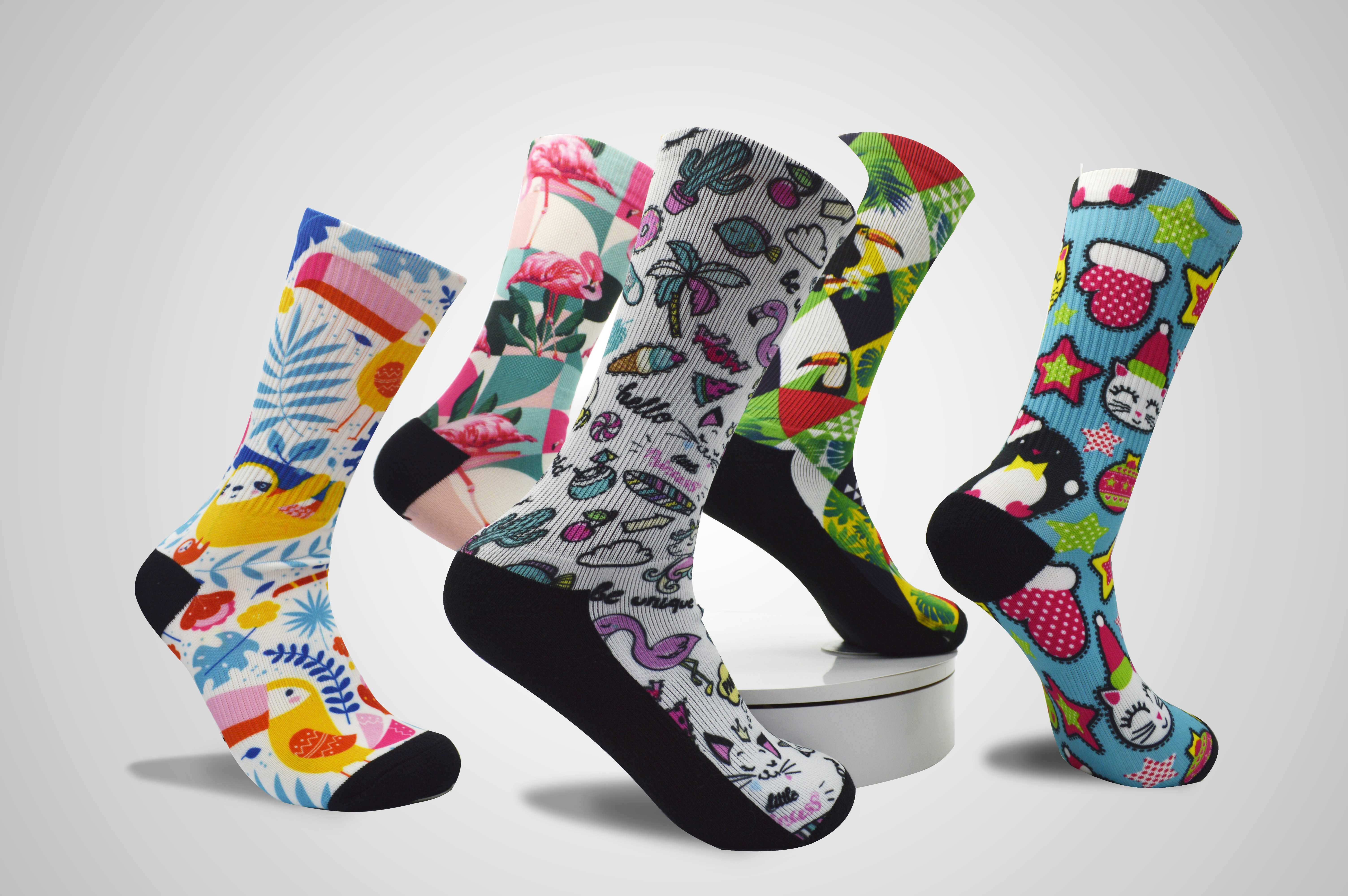 sublimation printing socks custom digital 3d printed socks - Haishu Colorido