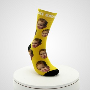 Yellow And Red Flowers Cute Socks For Girls, Hot Little Teen Girls Socks