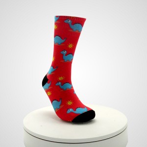 ຖົງຕີນຝ້າຍລະດູຫນາວຜູ້ຊາຍຕາມຖະຫນົນ Hip Hop Tube Loose Tie Dye Socks ສໍາລັບ Unisex
