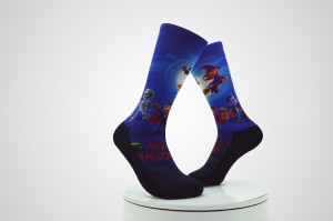 Chaussettes de sport d'impression numérique personnalisées chaussettes de sublimation de football d'impression de logo personnalisé pour hommes
