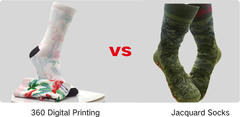 Digital Printing Socks VS Jacquard Socks