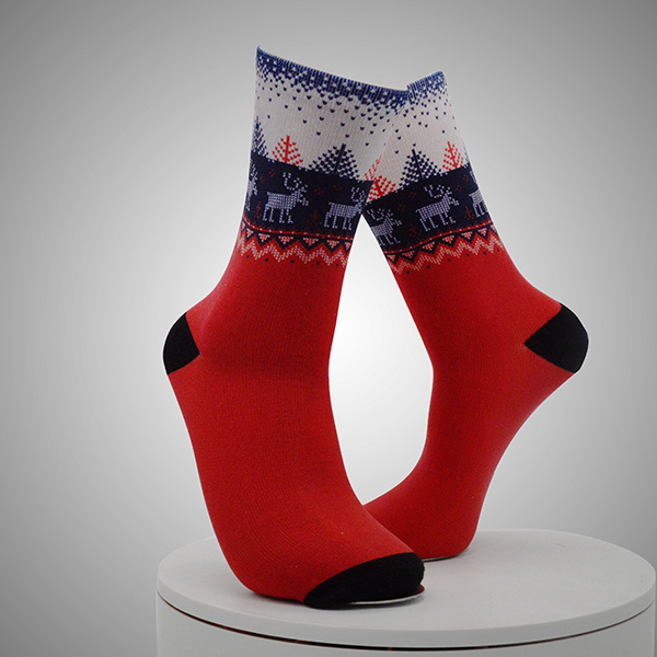 Moose Pattern Digital Printed Socks