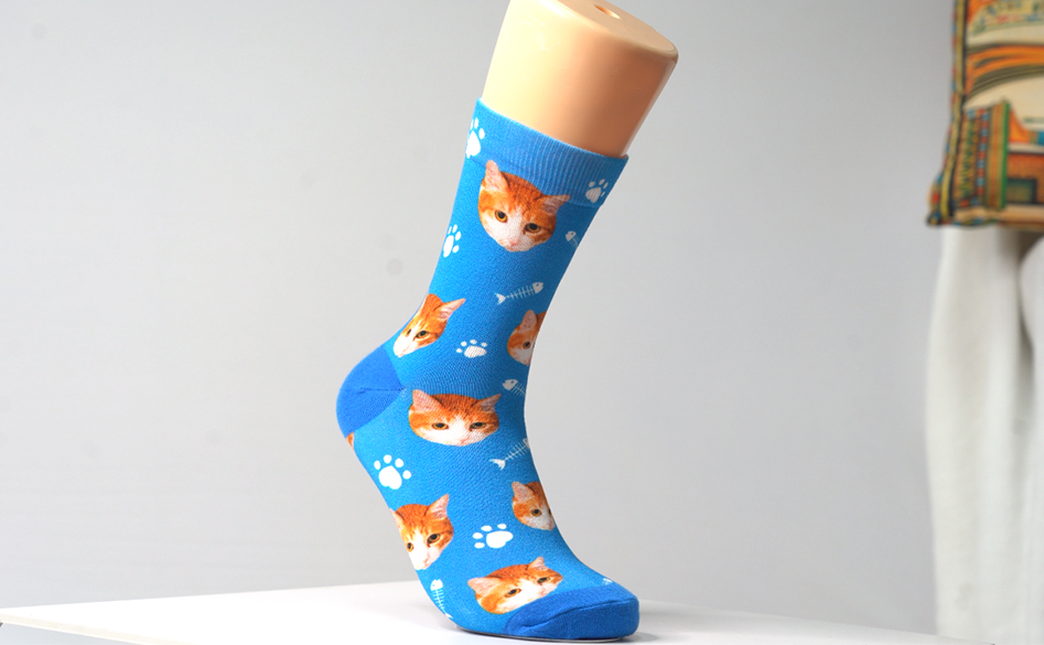 cat face socks