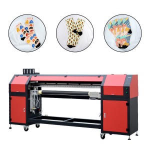 2021 Hot Sales 360 degree seamless sublimation socks printing machine cotton fabric digital printing machine