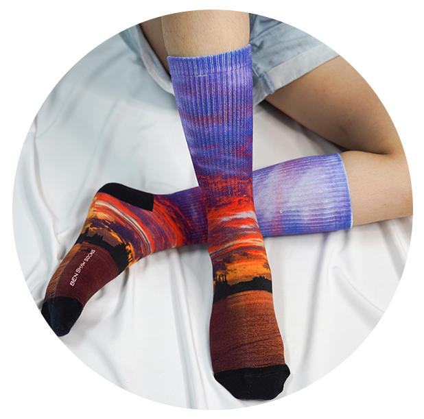 gradientní ponožky