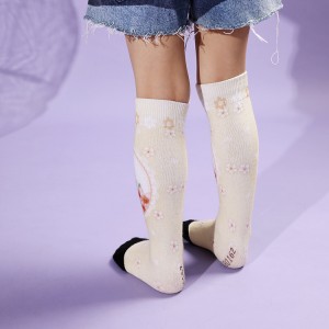 3D Young Girls Tube Socks Knee High, Socks Kids Girls