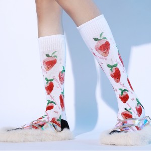 Korean Style Knee High Socks Women Winter, Women Socks Cute