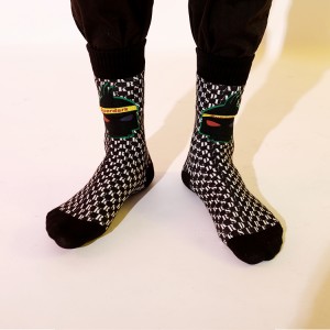 Top Grade China Custom Design Fashion 360 Printing Comfort Crew Socks