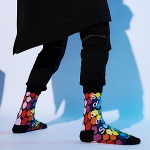 Смешные пользовательские сублимационные велосипедные носки из хлопка с противоскользящим покрытием