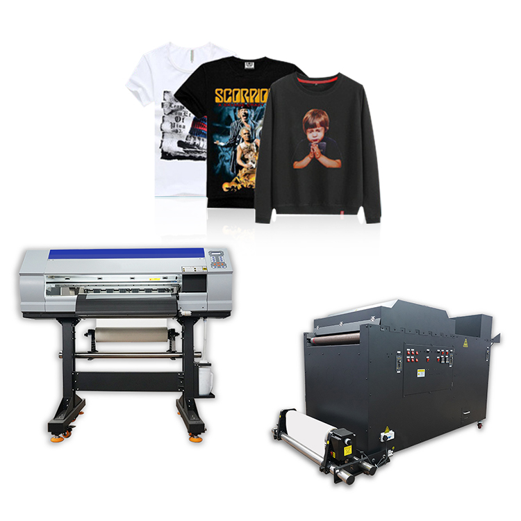 High quality inkjet heat transfer PET film printer DTF with Shake Powder Machine PET film printing machine Featured Image