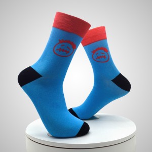 Fabrikken leverer direkte Custom logo sublimation Herre 3d printede sokker