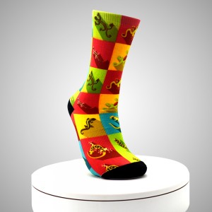 Cheap Dye Sublimated Men Custom Print Ankle Socks